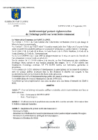 Arrêté municipal portant règlementation de l’éclairage public (affiché le 01/10/2024)