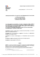 Arrété préfectoral
